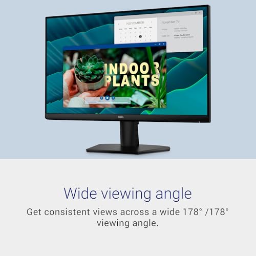 Dell 24 Display SE2426H 23.8" FHD (1920x1080) 144Hz 1ms, IPS (In-Plane Switching) Technology, AMD FreeSync, TÜV 3-Star 2X HDMI, Tilt