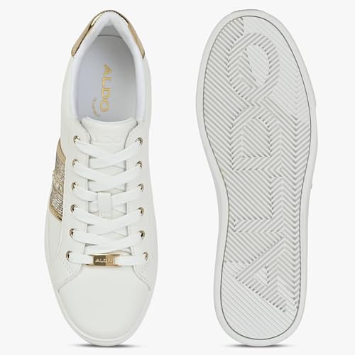 Aldo PALAZZI-711-GOLD Synthetic Low top Fashion Sneakers (5) White