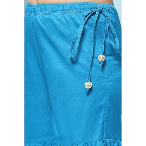 BIBA GIRL PRINTED GATHERED KID(KW5482_BLUE_11)