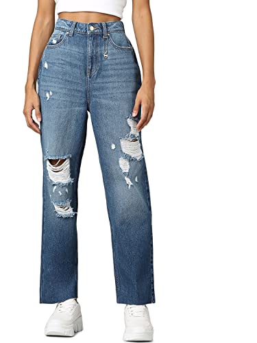 ONLY Regular Fit Jeans(255135801_Medium Blue Denim_31)