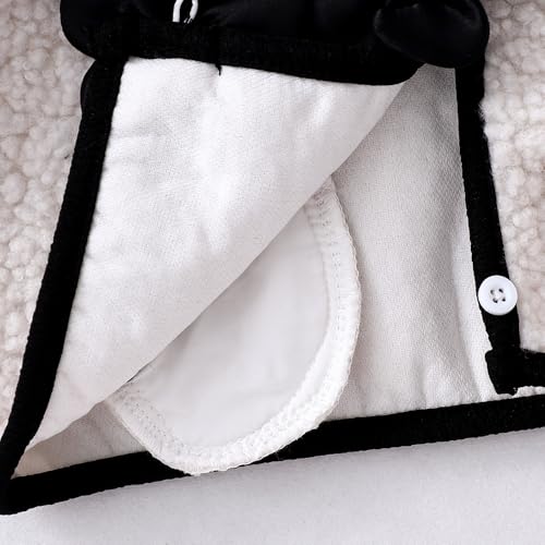 Hopscotch Girls White Full Sleeves Floral Applique Fleece Jacket For Age (6-7 Years)