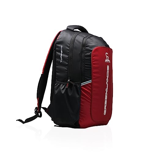 GREENLANDS Torpedo office Backpack– 35 Ltr Capacity | 17 Inch Laptop |Water-Resistant Bag | Padded & Adjustable Strap | Men & Women For Business Professionals & College Students - Red