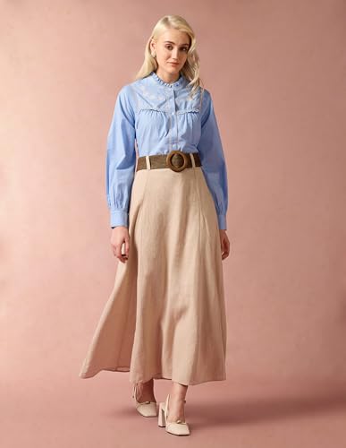 U.S. POLO ASSN. Embroidered Yoke Shirt (UWAW24SH149_Blue_M)