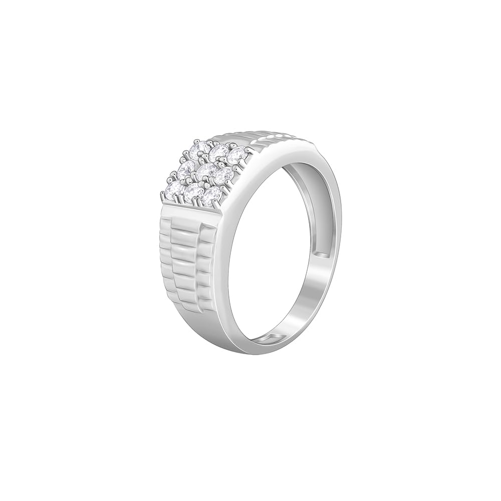 GIVA 925 Silver Fuego Ring For Him, Adjustable | Gifts for Men and Boys | With Certificate of Authenticity and 925 Stamp | 6 Months Warranty