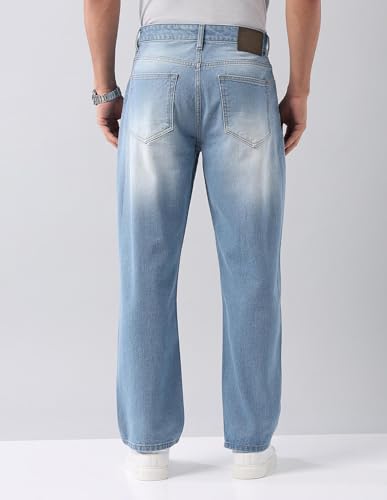 AD by Arvind Indigo Baggy Fit Mid Rise Jeans