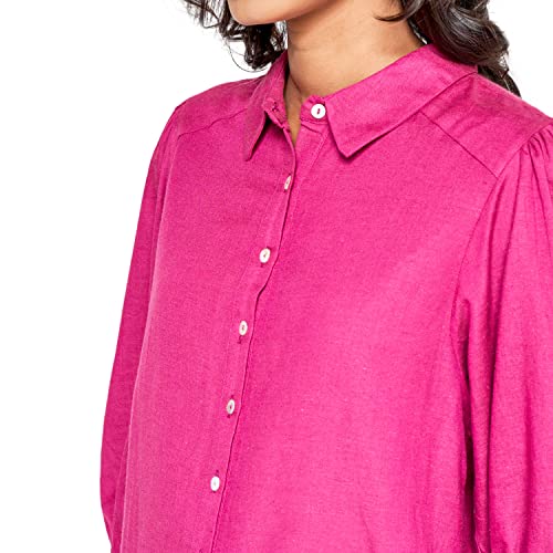 AND Women's Regular Shirt (EE23AB067TRF_Pink