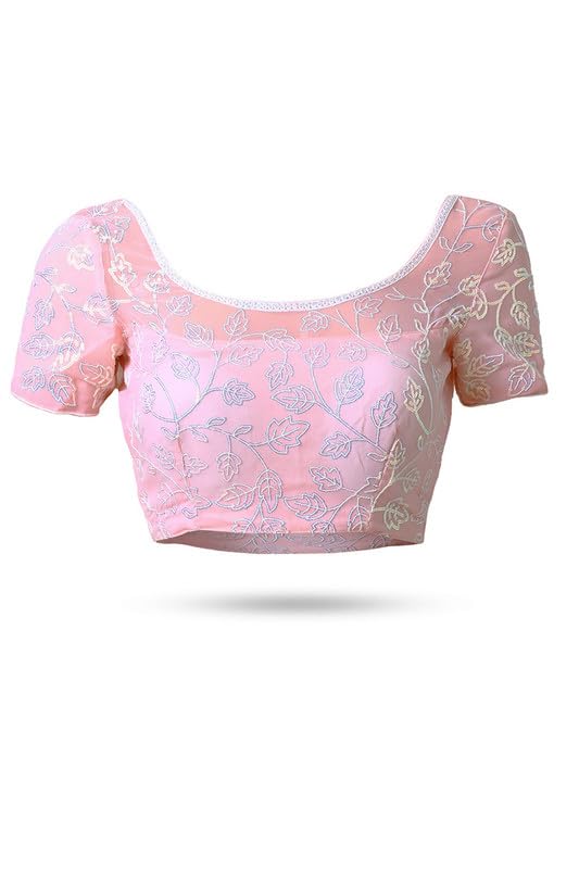 Soch Womens Pink Georgette Saree With Sequins Work