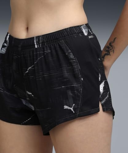 PUMA , Women, W Run Velocity AOP 3" Short, Black, XL (52760101)