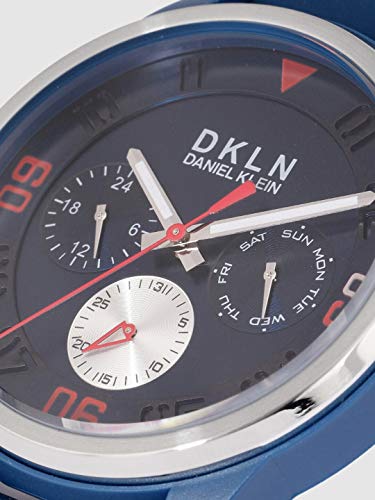 Daniel Klein Silicone Analog Blue Dial Men's Watch-DK.1.12279-5
