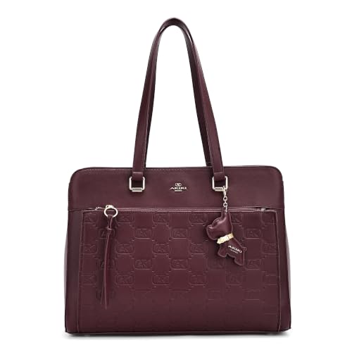 Akiki London Women's Ruskin Laptop Tote Handbag | Upto 15 Inch Laptop | Tote Bag for Work | Ladies Purse | Stylish Shoulder Bag | Gift for Women