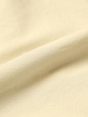 The Souled Store Buttoned in Bento Women and Girls Full Sleeves Spread Collar Light Yellow Embroidered Cotton Slim Fit Comfortable Everyday Shirt for Casual Wear