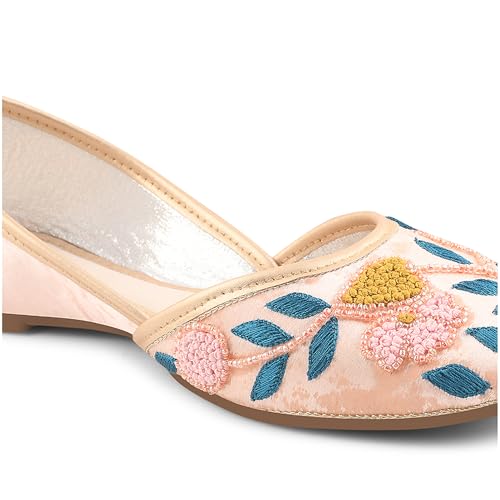 Froh Feet Ethnic Jutti for Women Traditional Handmade Fulkari