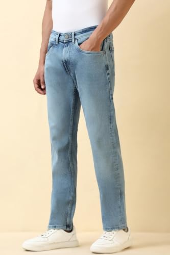 Men Blue Light Wash Jeans