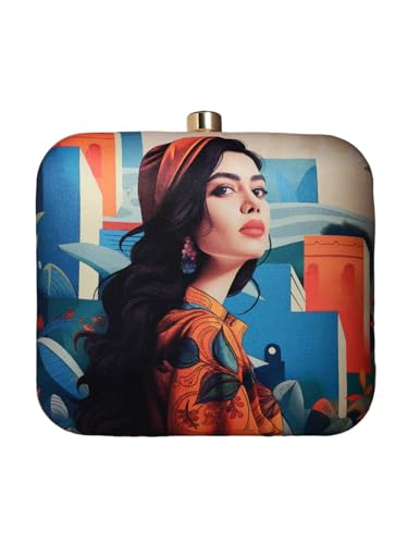 Girl In Town Portrait Clutch