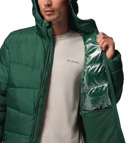 Columbia Men Green OmniHeat Reflective Fivemile Butte II Down Jacket, S