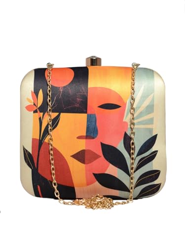 Artklim Abstract Art Printed Clutch