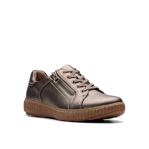 Clarks Women's Caroline Janna, Bronze Metallic, 8