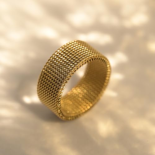 PALMONAS Gilded Chain Ring