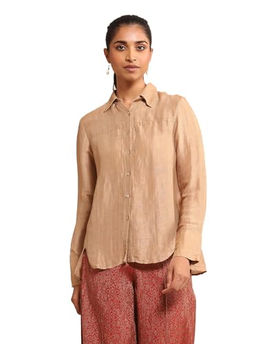 Ritu Kumar Beige Silk Shirt