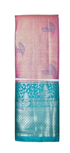 VFCollections Women's Traditional Handloom Kanchipuram Silk Pure Pattu Sarees | Rich Zari Woven Design | Bridal Saree | Unstitched Blouse (VFC721-3)