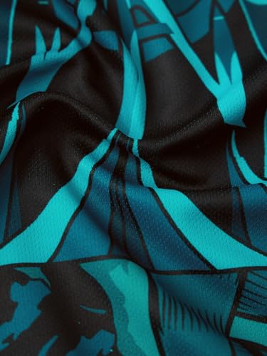 The Souled Store Marvel: Team-Up Men and Boys Short Sleeves Round Neck Blue Graphic Printed Polyester Oversized Jersey