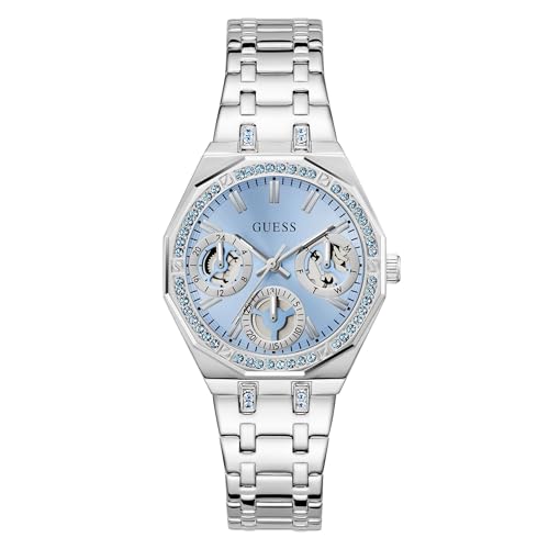 GUESS Ice Blue Round Dial Analog Women's Watch - GW1009L1