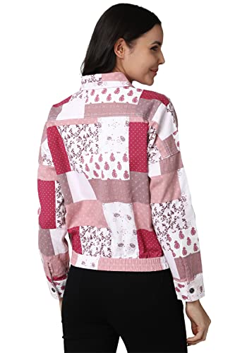 Van Heusen Women's A-Line Coat (VWJKURGHV42261_Pink_2XL)