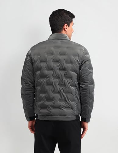 Arrow New York Men's A-Line Coat (ANAIJK4609_Dark Grey