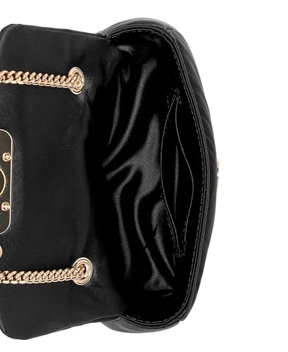 Guess Women Black Solid Prue Mini Convertible Flap Crossbody Bag