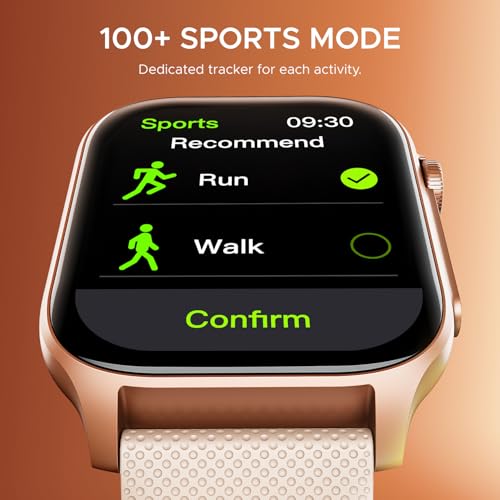 boAt Ultima Ember smartwatch with 1.96” AMOLED Display, AOD, Personalized Fitness Nudges, Functional Crown,100+ Sports Modes, Create Your Own Watchface, smartwatch for man and Woman (Rose Gold)