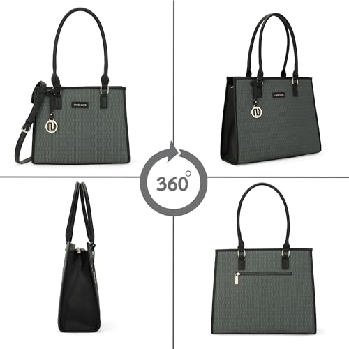 Lavie Luxe Women's Quad24 Extra Large Box Satchel Bag for Women | Satchel Handbag for Work | Ladies purse | Stylish Shoulder Bag | Gift for Women
