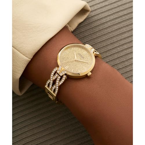 Guess Coral Gold Round Dial Analog Women's Watch - GW0868L2