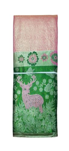 VFCollections Women's Traditional Handloom Kanchipuram Silk Pure Pattu Sarees | Rich Zari Woven Design | Bridal Saree | Unstitched Blouse-1