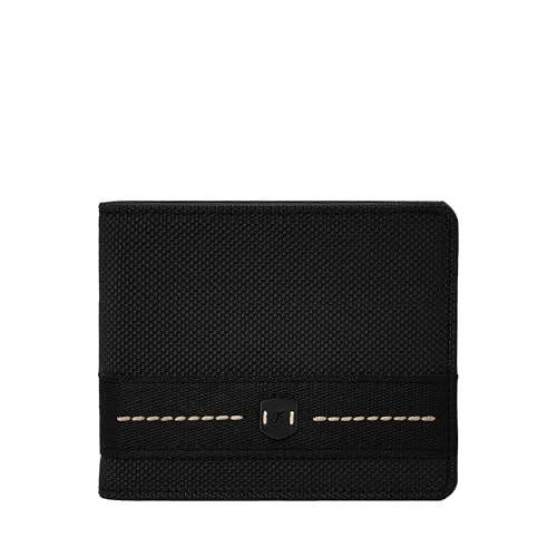 Fossil Men's Nylon Bifold Wallet, Black, One Size, Bifold Wallet