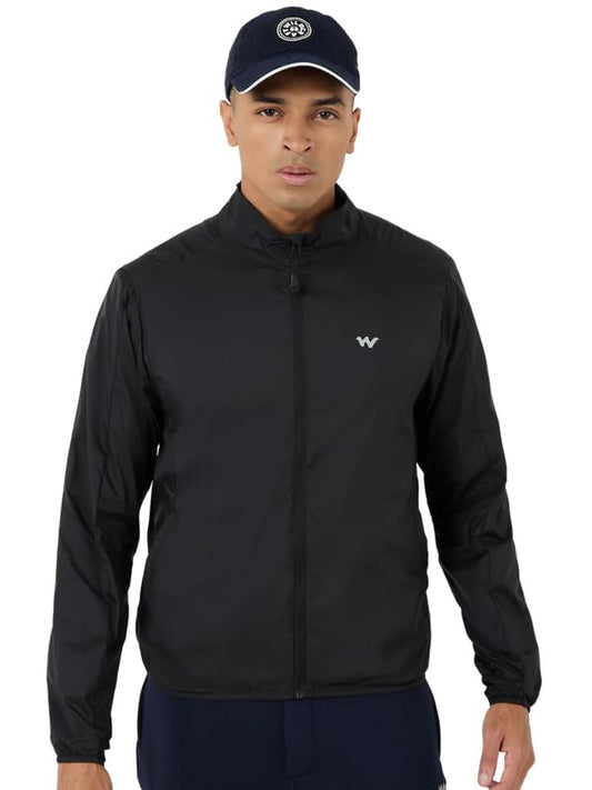 Wildcraft Men Nylon Windcheater| Jacket (Black, XL)