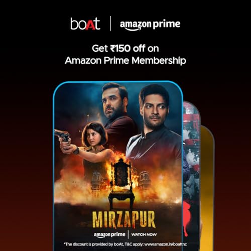 boAt Airdopes 800, Dolby Audio, Adaptive EQ by Mimi, 4Mics AI ENx, App Support, Fast Charge, Low Latency, IPX5, v5.3 Bluetooth TWS in Ear Earbuds Wireless Earphones with mic (Interstellar Blue)