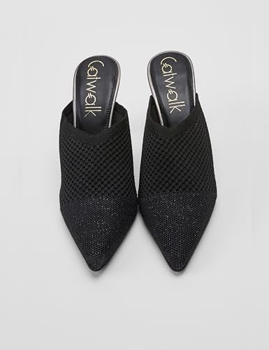 Catwalk Women Stylised Back Open Kitten Heels | For Women & Girls (BLACK,5 UK)