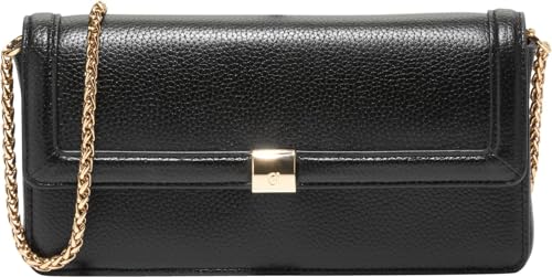 Cole Haan Women's Daniella Wallet on a Chain, Black, 0