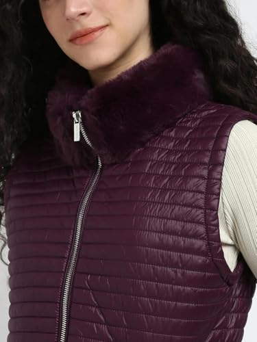 Calvin Klein Jeans Women's A-Line Coat (M4XTS419AUB_Aubergine