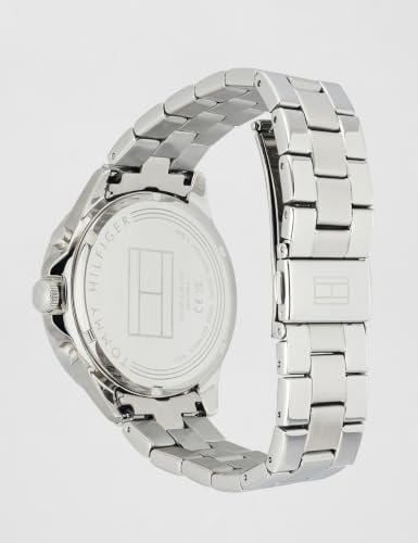 Tommy Hilfiger Mellie Qtz Multifunction Analog Grey Round Dial Silver Stainless Steel Watch for Women - TH1782742W