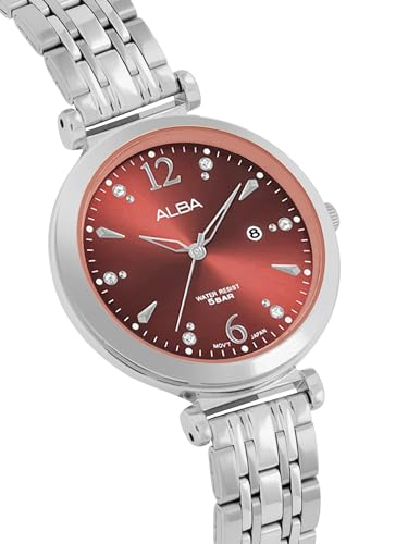 ALBA Analogue Maroon Dial Women's Watch-AH7BW3X1