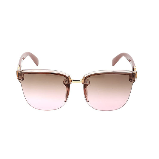 Carlton London Adults-Women Pink One Size Casual Summer Wear Plastic and Metal Frame UV Protected Lens Square Sunglasses (Medium)