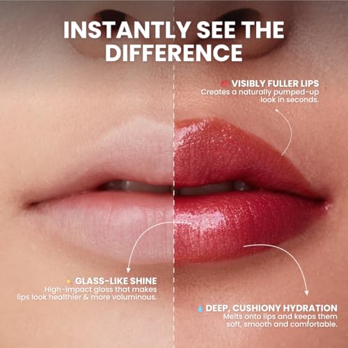 Typsy Beauty Glossified Lip Plumer- Soju Shot 05 | 3-in-1 | Hydrating & Nourishing Lip Balm | Instant Fullness with Lip Plumper | High Shine Lip Gloss | Formulated In Korea | 2.6gm