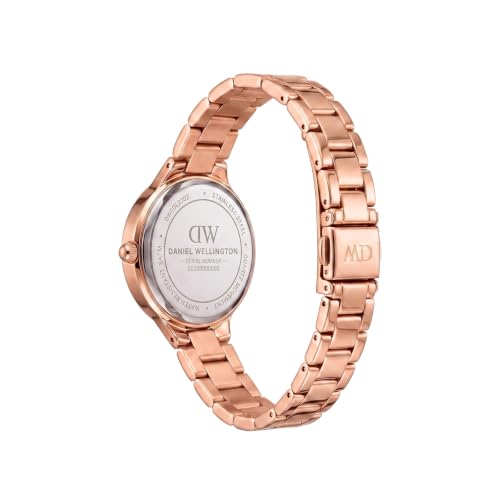 Daniel Wellington Round 32mm Rose Gold-Tone Dial Analog Women Watch - DW0DL2302