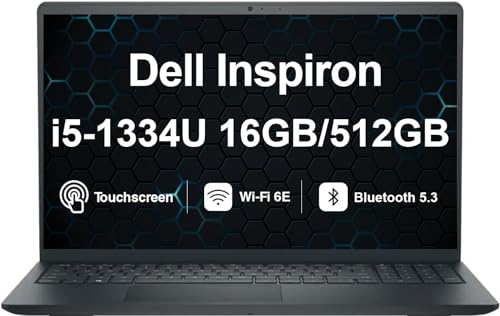 Dell Inspiron 15 3530 Business Laptop 15.6" Touchscreen FHD Display (Intel i5-1334U (Beat i7-1250U), 16GB DDR4, 512GB M.2 SSD, WiFi 6, HD Webcam, BT 5.3, Win11P)