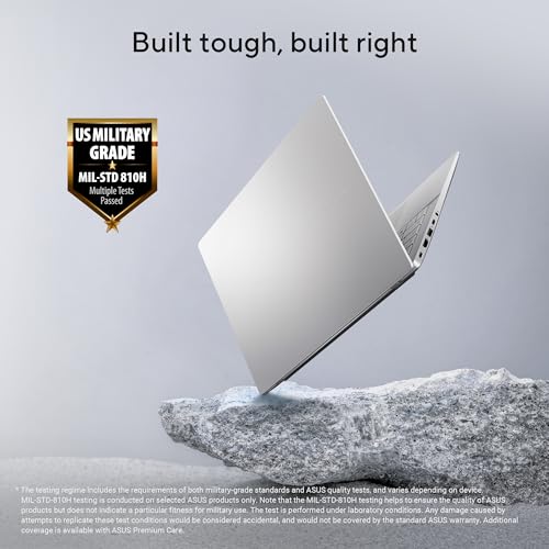 ASUS Vivobook S14, Intel Core Ultra 7 255H, 16GB RAM, 512GB SSD, FHD+ 14", Windows 11,Office Home 2024 M365 Basic (1Year)*, Cool Silver, 1.4Kg, S3407CA-LY084WS, Intel Arc iGPU, Metallic Design Laptop