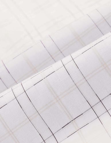 Arrow Men's Checkered Slim Fit Shirt (ARAEOSH2465_Off White