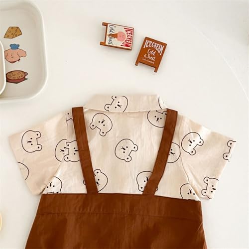 Hopscotch Baby Boys Cotton Bodysuit in Cream Color For Ages (3-6 Months)