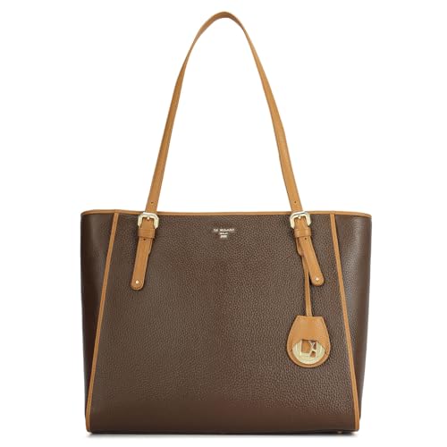 Da Milano Leather Tote Bag for Women - Brown (00173OL)