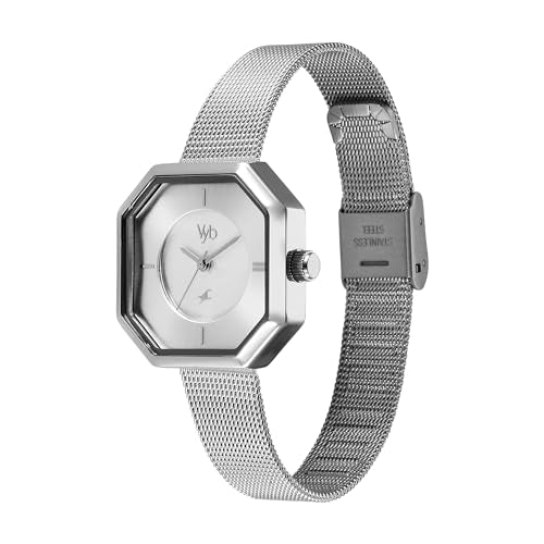 Fastrack Analog Silver Dial Women's Watch-FV60034SM01W